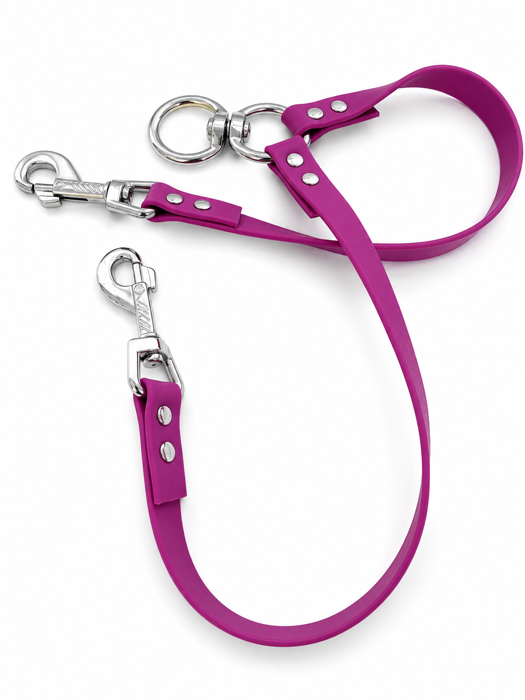 🐾 DuoFlow — Double laisse anti-nœuds personnalisable